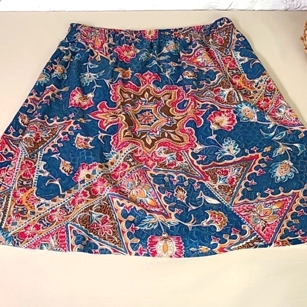 Vintage Floral Skirt 80s Sm/ Med